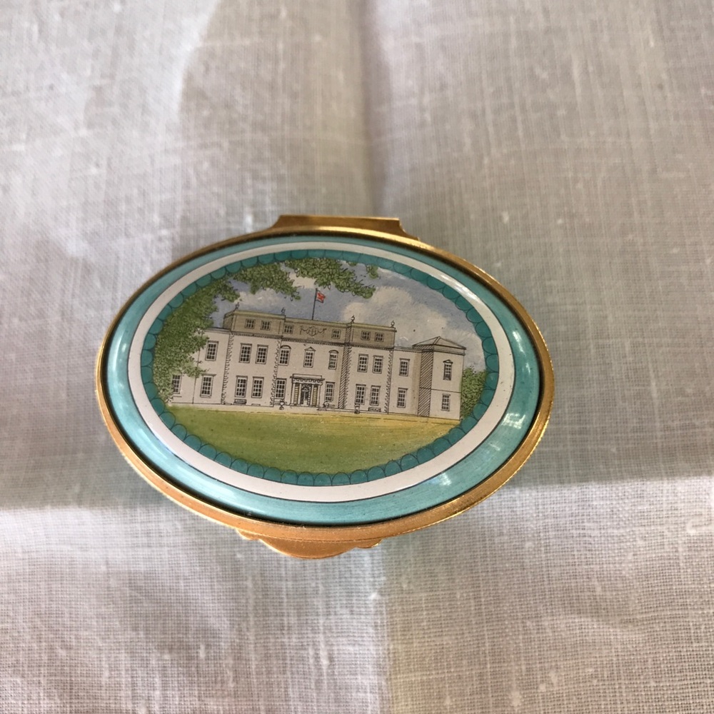 Halcyon Days Aston Enameled Easton Park Box